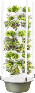 Hydroponic Tower(5 Floors/7 Floors/9 Floors) Hydroponic Growing System LED Light + Adapters + Water Pump for Indoor Herbs Fruits and Vegetables5Layer