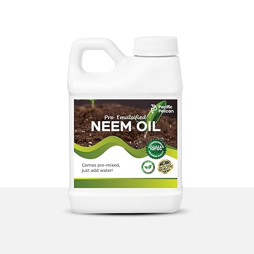 Organic Pre-Emulsified Neem Oil - Ready-to-Use Plant Protector | Just Add Water for Easy Application (32oz)