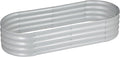 Ironton Galvanized Steel Planter Bed Assembles in Oval or Rectangular Shape 3.5ft. x 3.5ft. x 1ft.