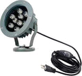 Kiven LED Plug-in Landscape Waterproof Downlight 9W LED Decorative Spotlight Lamp 110V with Plug for Indoor Outdoor Wall LightingIn-Ground Outdoor Landscape Lighting for Patio Pathway Lawn（6000K）
