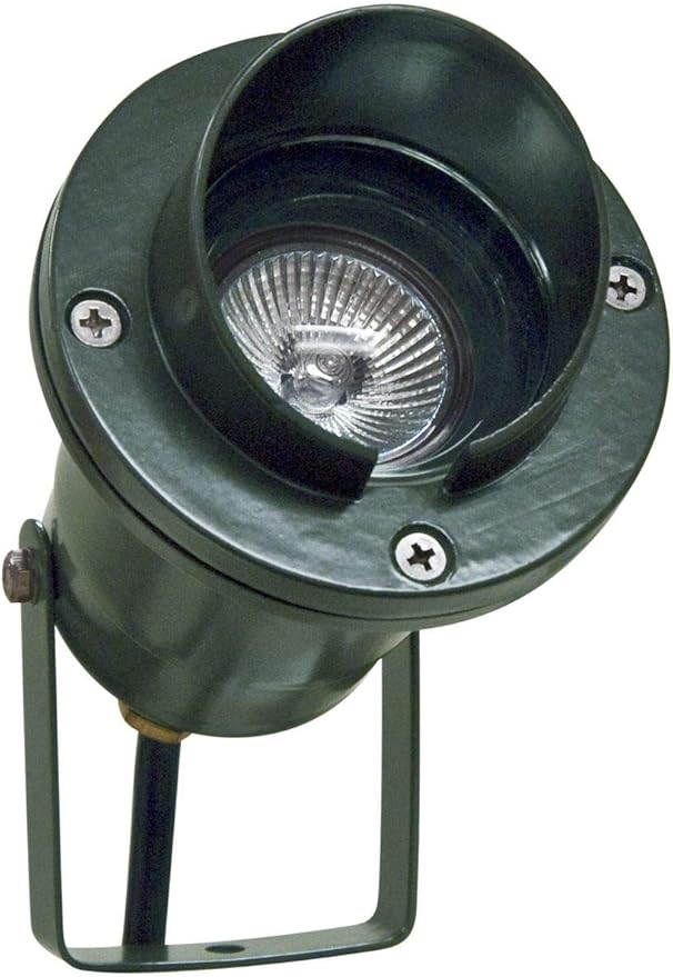 Dabmar LV109-G Hooded Spot Light with Yoke 20W 12V Mr16 Green Finish