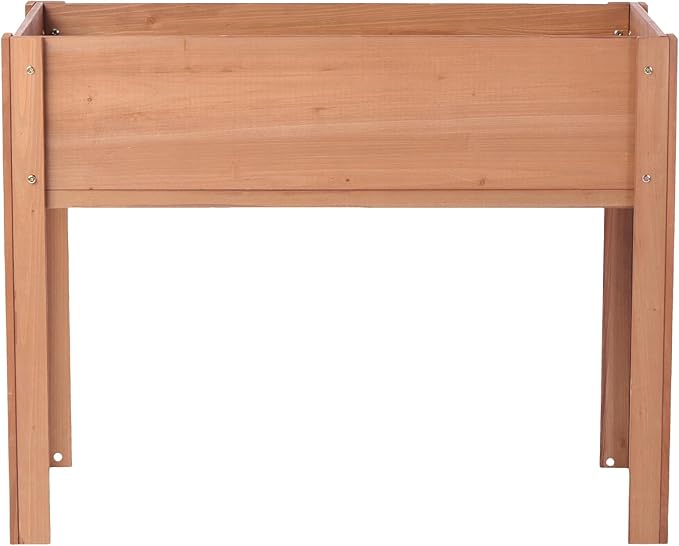 Raised Garden Bed with Legs Elevated Wooden Planter Box for Outdoor Plants Flowers Fruits Vegetable Herb Growing