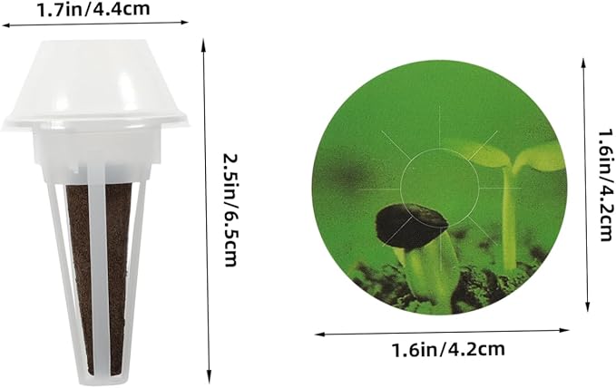 1set Hydroponic Plant Baskets Grow Sponges and Lids Soilless Gardening Accessories for Indoor Vegetable and Flower Cultivation Kit Includes