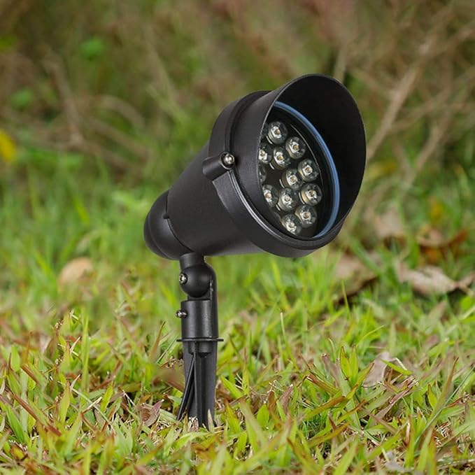 6W/12W/18W LED RGB Color Gradient Light Outdoor Waterproof Tree Spotlight Villa Community Park Landscape Ground Lights Garden Patio Aluminum Flood Light IP65 Fittings