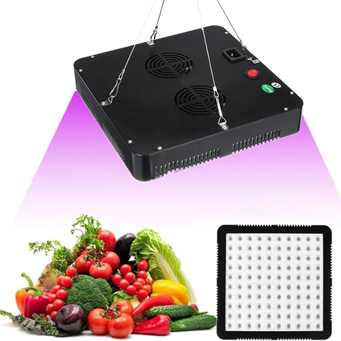 1000w LED Grow Light Full Spectrum Plant Grow Light with Veg &amp Bloom Switch for Hydroponic Indoor Plants LED Grow Lamp with Daisy Chain for 2x2/3x3 Grow TentBlack