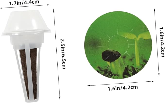 BESPORTBLE Microgreens Growing Kit Indoor Hydroponic Planter Tower Grow Baskets Sponges and Humidity Dome for