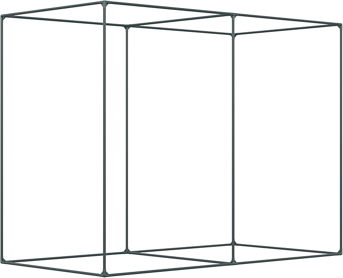 6' x 3' Crop Cage Plant Protection Tent with Zippered Doors for Vegetable Garden Backyard Green