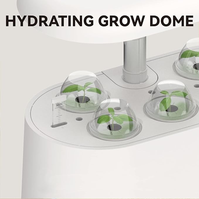 inbloom 12 Pods Hydroponics Growing System and Hydroponic Seed Pod Kits Replacement Grow Baskets 20pcs Grow Labels 48pcs Grow Domes 20pc