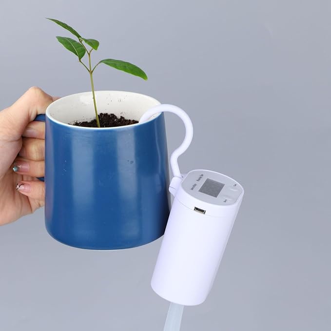 HEEPDD Automatic Drip Irrigation Kit Indoor Plants Watering System Accessories DIY Automatic Drip Irrigation Kit with Timer for Potted Plants Indoor Plants Self Watering System