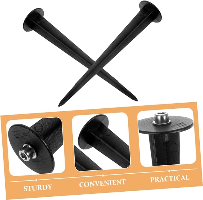 balacoo 30pcs Solar Lamp Stakes Lightweight Weatherproof Ground Support for Garden Lights Replacement Spikes for Outdoor Landscape Lighting