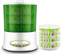 Bean Sprouts Machine Seed Sprouter Intelligent Bean Sprouts Maker Household Seed Grow Cereal Tool Seed Sprouter Kit with 360-Degree Sprinkler for Seed Grow (Size:D)