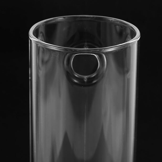 NUOBESTY 4 Sets Wall Hanging Glass Tube Planters Hydroponics Plant Holder Clear Cylindrical Vases Wall Mounted Flower Vase with Hooks for Hydroponic Propagation