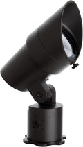 WAC Landscape Lighting LED 12V Medium Size Accent Light with Adjustable Beam Angle and Integral Brightness Control 50-1300 Lumens 4000K Cool White Built-in LED in Black