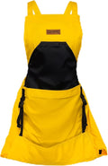 Grampa's Garden Apron - Cross Back Gardening Apron With Pockets For Women &amp Men | Harvest Apron with Large Kangaroo Pouch