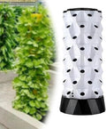 Hydroponic Tower Starter Kit Aeroponic Tower Hydroponics Tower Growing System Kit Vertical Farming Tower with Water Pump for Indoor Outdoor Use(158cm/62in)