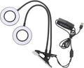 Led Grow Light Clip Lamp Dual Headed Plant Grow Lamp for Indoor Plants Dimmable Cycle Timer Compact and Easy to Use