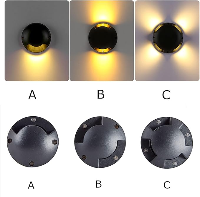 LED Underground Light IP67 Waterproof Side Light Outdoor Spotlight Patio Garden Spotlight