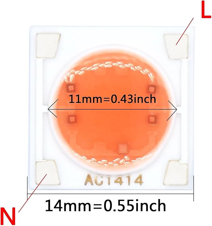 10pcs COB LED Ceramics Chip No Need Driver AC220V 3W 5W 7W 9W Lamp Bead for DIY Plant Grow Light LED Bulb Floodlight Spotlight(5W 10pcs)