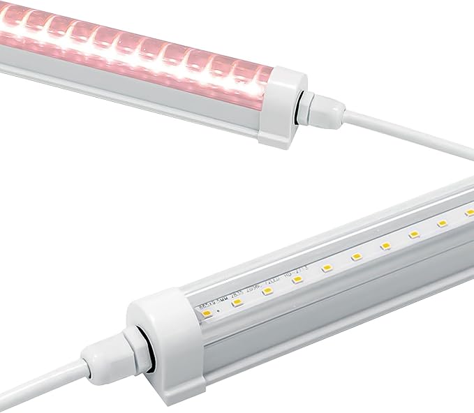 T8 LED Grow Light | 2.5 μmol/J High Efficiency | Full Spectrum (3000K+5000K+660nm) | IP65 Waterproof | 50000hr Lifespan | for Commercial Horticulture Greenhouses &amp Hydroponic Farms