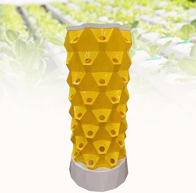 Hydroponics Growing SystemHydroponics Tower Kit Garden Hydroponic Growing Sys Vertical Tower DIY Hydroponics Farm Equipment Aeroponic for Indoor and Vegetables with Hydration Pump
