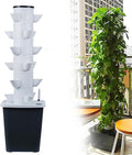 Vertical Tower Planters Hydroponics Tower Garden Hydroponic Growing System Plant Hydroponics Tower Strawberry and Vegetable Planting Equipment30holes