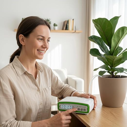 Automatic Watering Drip Irrigation Kit for 20 Plants with Dual Digital Programmable Water Timer Indoor Automatic Watering System for Houseplants
