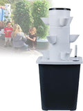 Hydroponic Grow System - 5-Hole Caps Detachable Design Sturdy PP - 90% Water Efficient 3X Faster Growth - Grow Herbs Veggies No Gardening Skills Needed(15holes)