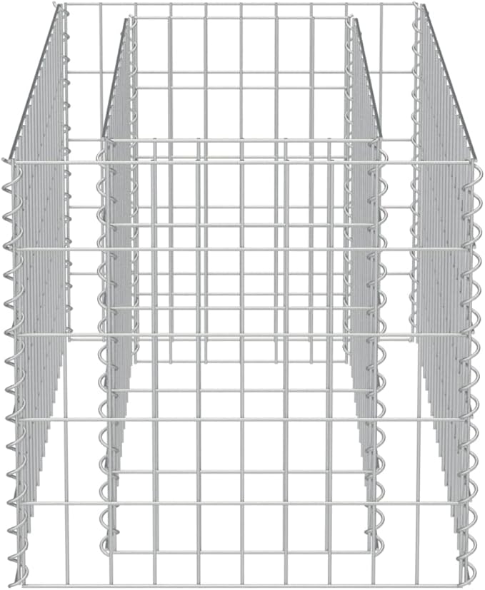Gabion Raised BedOutdoor Garden GabionsStone BasketsPlanters Raised Vegetable BedsGarden DecorationGalvanized Steel 35.4x19.7x19.7