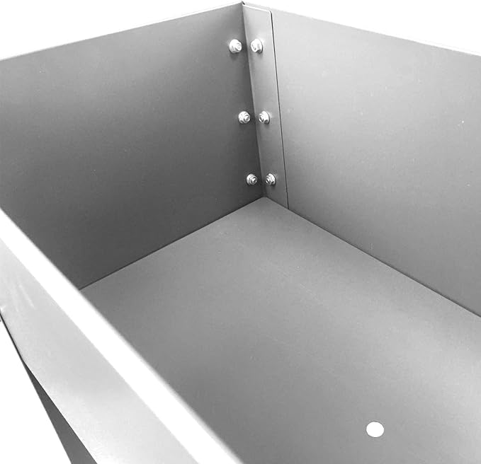 Bio Green Metal Raised Garden Bed Freising-XL with Drainage I Large Galvanized &amp Powder-Coated Outdoor Planter Box with Legs for Herb Garden Flowers Vegetables Patio I 40x12x31.5 inch Anthraci
