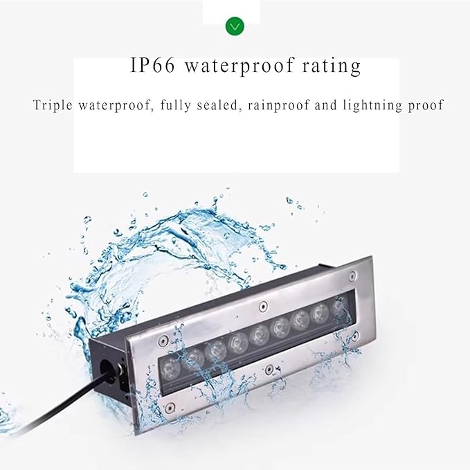 Rectangle Outdoor Buried Lamp - Ground LED Landscape Lights(Green24w)