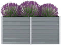 Raised Garden BedElevated Planter BoxRaised PlanterGarden BoxGarden BedPlanterfor Backyard Patio to Grow Vegetables Herbs and Flowers63x31.5x30.3 Galvanised Steel Gray