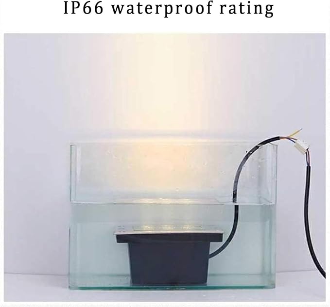 Square Underground Light - Outdoor Ground Landscape Lamp IP66 Waterproof AC85-265V Outdoor Recessed Spot Light for Garden Driveway Step Pathway Deck Buried Lighting(Warm Light36W)