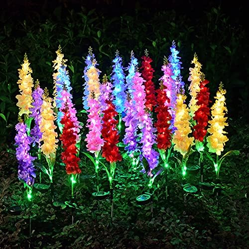 Plant Growing Lamps LED Violet Lawn Light Solar Led Light Outdoor Waterproof Garden Courtyard Park Path Corridor Lawn Decorative Lighting 1/2pcs