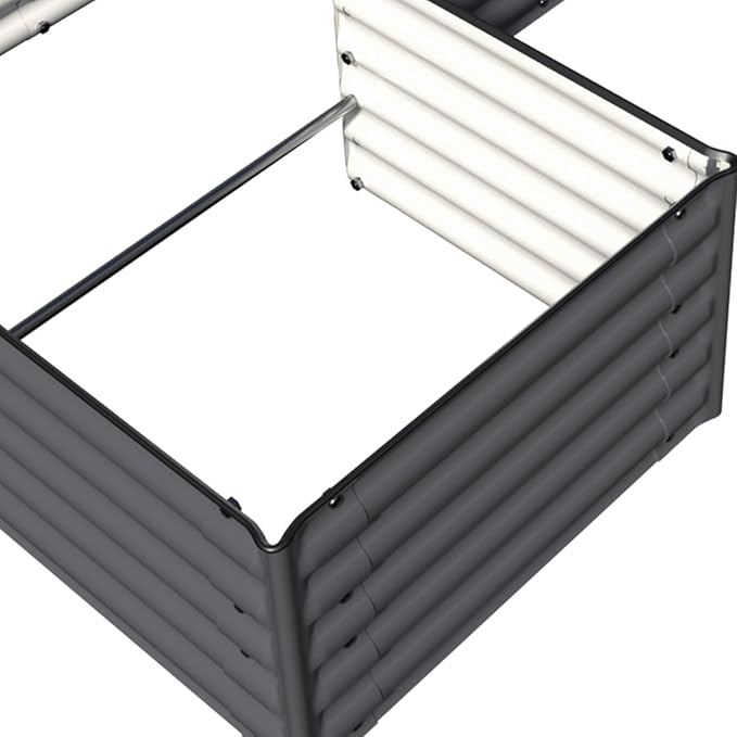 Olle 4 Pack Anti-Corrosion Aluminum Support Rods for 24 Width Raised Garden Bed 24 Inch Long