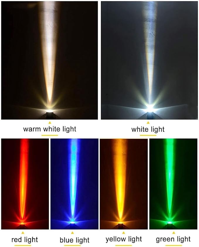 Rotation LED Beam Spotlight 10W Ground Landscape Lights IP66 Waterproof Outdoor Buried Lamp Wall Washer Spotlights for Parties Billboard BuildingRed 24V