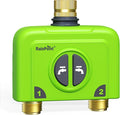 RAINPOINT WiFi Water Timer for Garden Hose 2 Zone WiFi Sprinkler Controller Smart Hose Timer Valve Automatic Drip Irrigation System/Rain Delay for Garden/Yard (Brass Inlet &amp Outlet No Gateway)