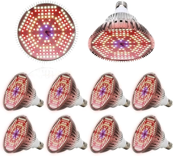 Fengyan Home Bulbs 10pcs/lot AC85-265V 120W E27 Full Spectrum LED Grow Light LED Bulb Fitolamp for Plant Indoor Greenhouse Hydroponics Grow Tent Growth Lamp Household Lamp