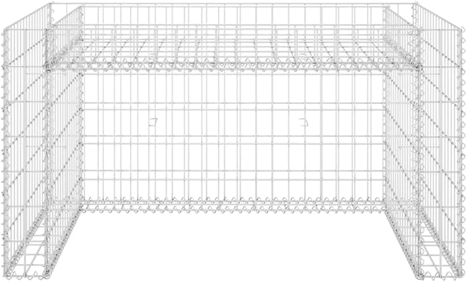 Lawn Mower Garage with Raised Bed 43.3x31.5x23.6 Steel Wire (Weight: 30.2 lbs)