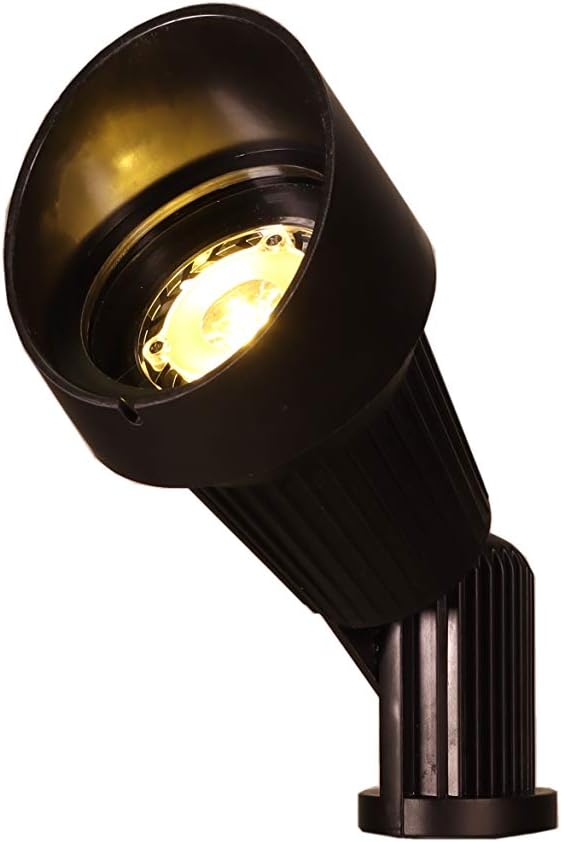 Best Pro Lighting LED 6 Watt Low Voltage Landscape Lighting Directional Spot Light in Black (BPL-104)