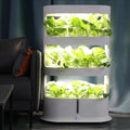 Hydroponics Growing System 4-Layer Indoor Garden Kit 64-Holes Vertical Garden Planter Smart Plants Germination Kit for Leafy Vegetables
