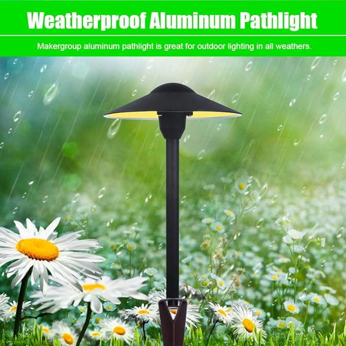 Inground Light Stakes Bundle with Landscape RGB Path Lights Low Voltage