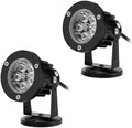 LED Beam Spotlight 1/2PCS Ground Spotlight Lights IP65 Waterproof Terrace Lawn LED Tree Floodlight 5W Adjustable Garden Landscape SpotlightsYellow 2PSC 5w(AC24v)