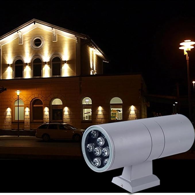 Led Beam Spotlight AC111-240V Long Range Landscape Light IP65 Waterproof Outdoor Buried Lights Irradiation Distance 100M Irradiation Narrow Beam Lamp(Warm White Light12w)