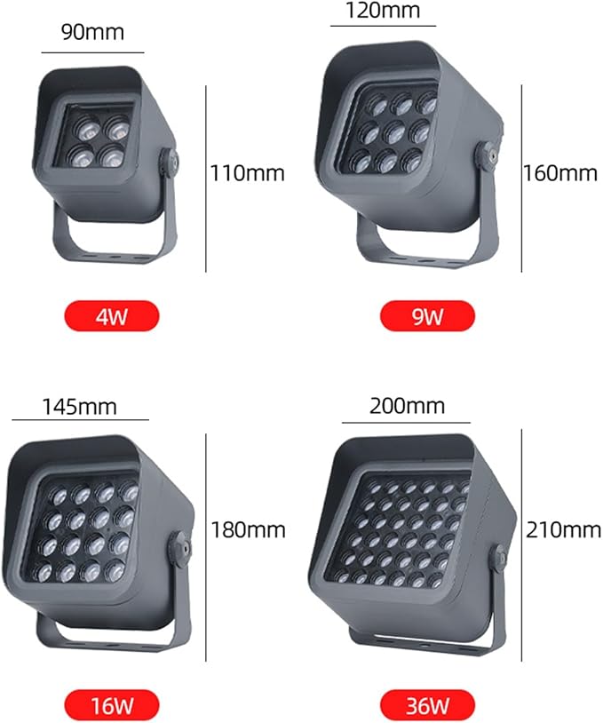 LED Landscape Spotlight - IP65 Waterproof Outdoor Spot Light AC85-265V Ground LED Landscape Light Outdoor Floor Lamp Long Distance Irradiation for Building Lighting(Green Light16w)