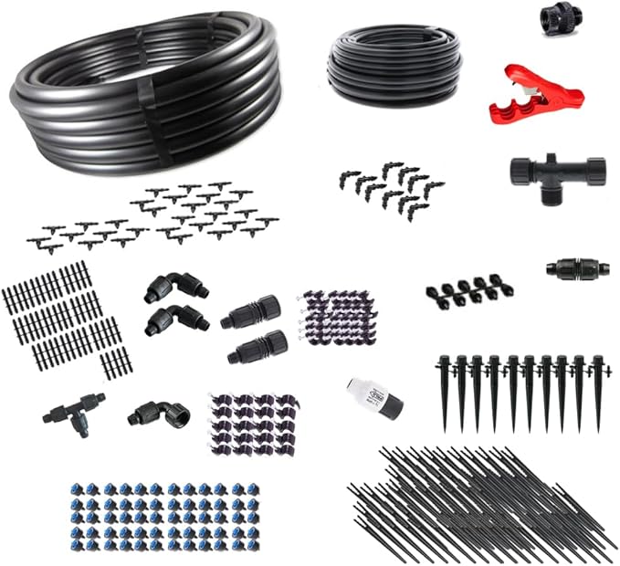 Drip Irrigation Kit for Container Gardening - Kit Size : Premium