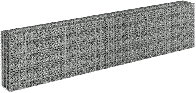 Gabion Raised Bed Galvanized SteelRaised Beds Raised Garden Boxes Planter Boxes Outdoor Outdoors for VegetablesFlowersHerbs 141.7x11.8x35.4