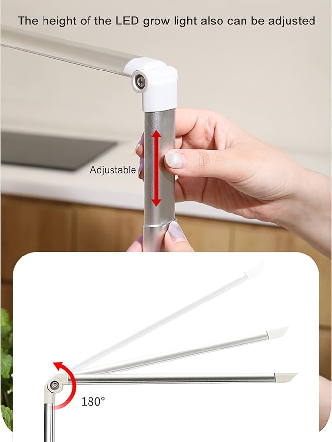 Sonew Smart Planter with Adjustable LED Grow Light for Indoor Plants Hydroponics Growing System Indoor Garden Kit with Grow Light Home Kitchen Vegetable Gardening