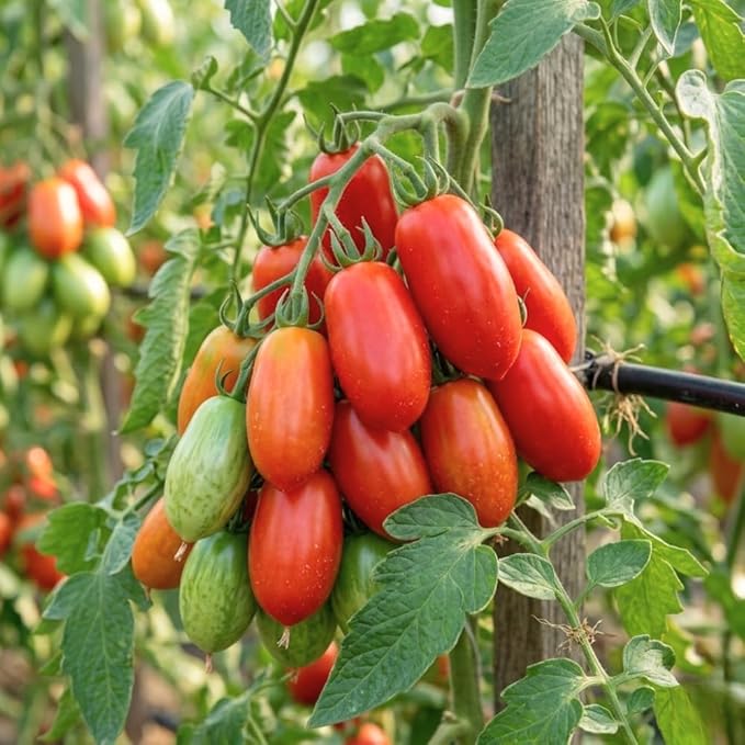 Red Tomato Live Plant Tomato Plant Live Long Red Sweet Fruit Plants from 4-7 Inches in Height 4 Inch Pot for Growing