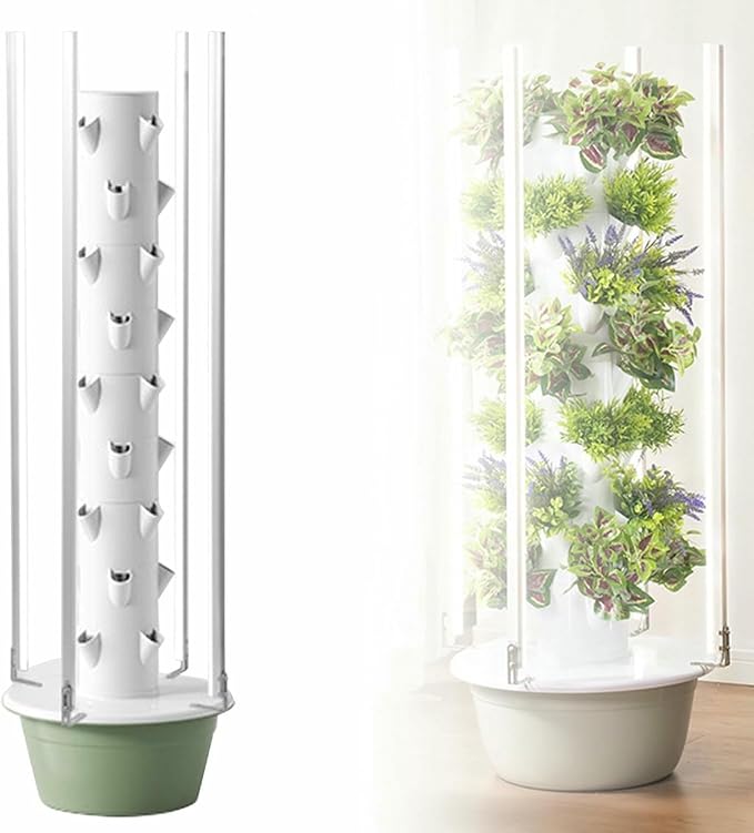 Hydroponics Growing System Hydroponic Growing Kits with Hydrating Pump Net Pots for Herbs Fruits and Vegetables-*