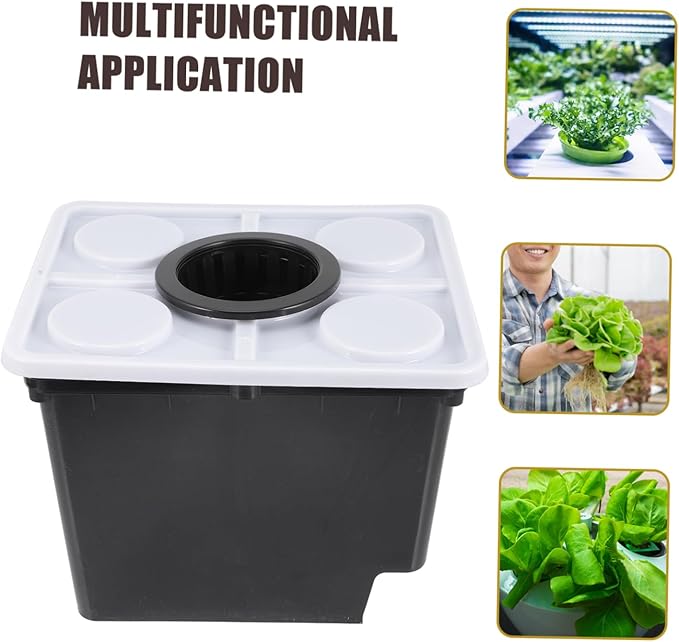 Plastic Planting Basket Hydroponic Barrel Soilless Flowerpot Fruit Basket Plant Growing Kit for Garden